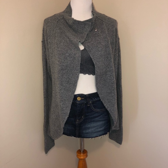 Free People Alpaca/Wool Blend Mock Neck Sweater-M - Picture 5 of 16